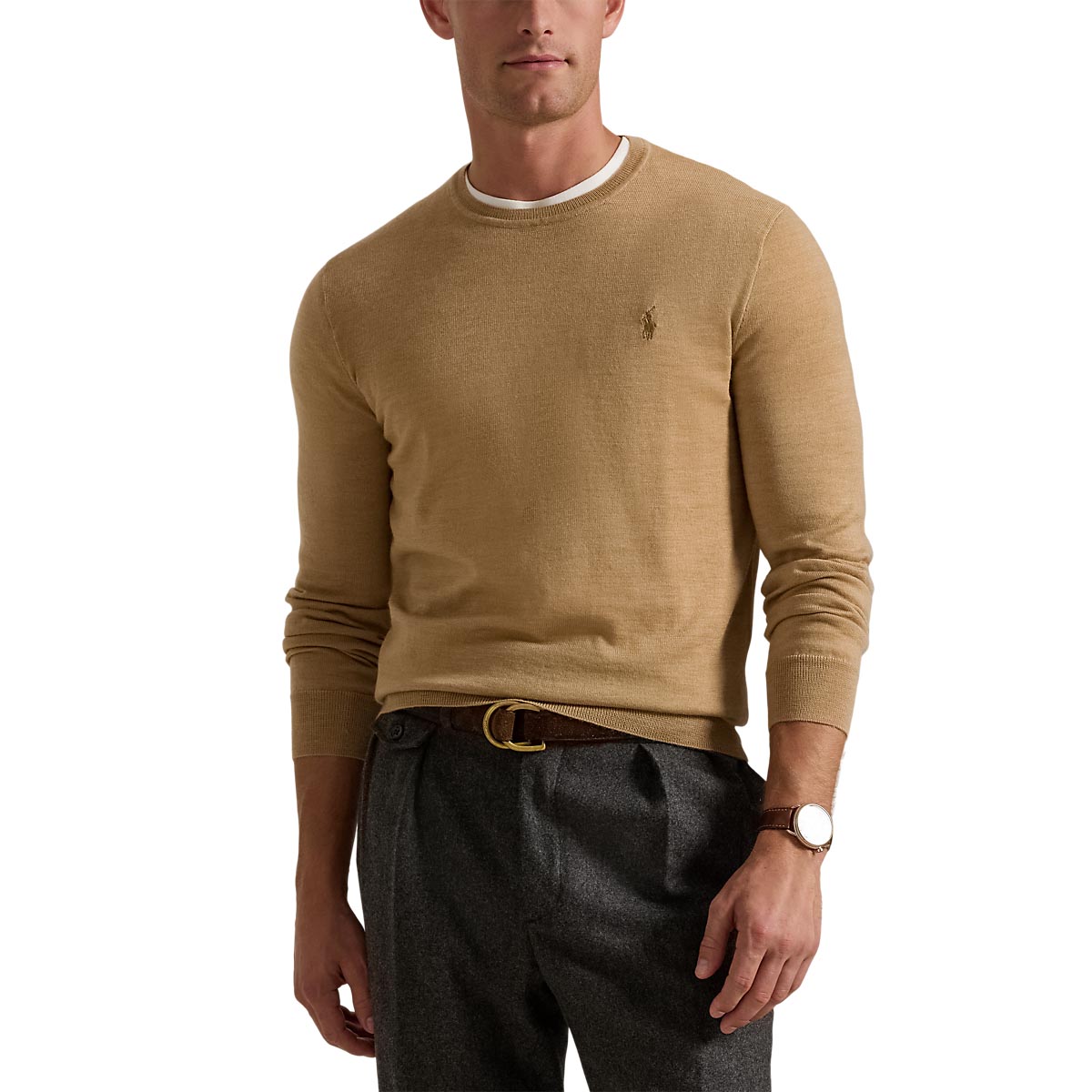Polo Ralph Lauren Slim Fit Washable Wool Crewneck Sweater